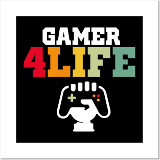 gamer 4life Posters and Art